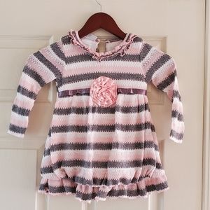 Bonnie Jean Girls Striped Dress sz 4T 🌸
